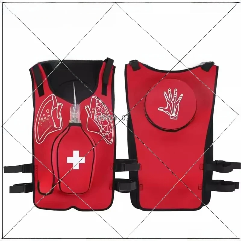 

Heimlich Training Vest With Tracheal Blockage, Wearable Adult Infarction Teaching Mold