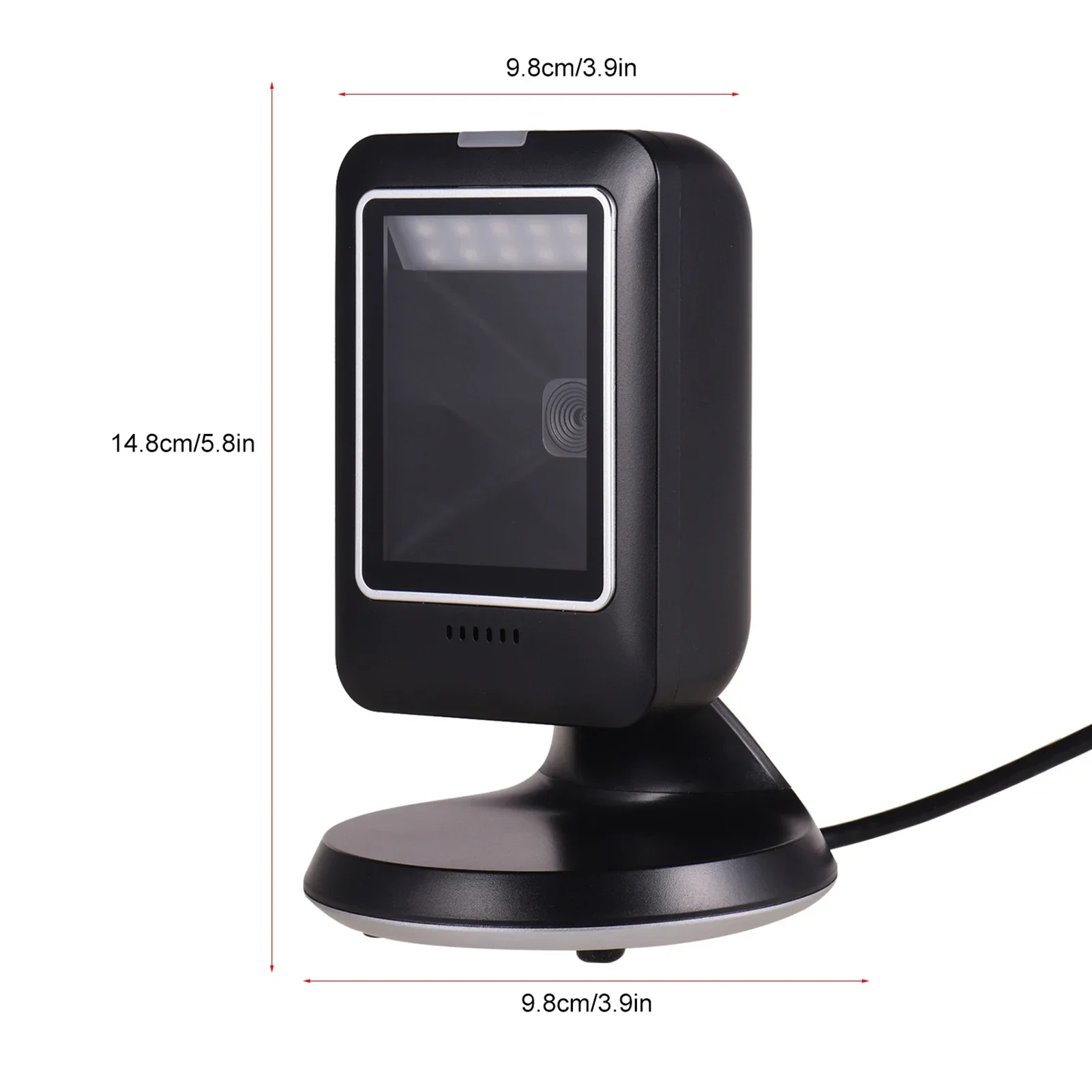 MP6300Y 1D 2D QR Omnidirectional Barcode Scanner USB Wired Bar Code Reader CMOS Image Hand-Free for Supermarket Bookstore Retail