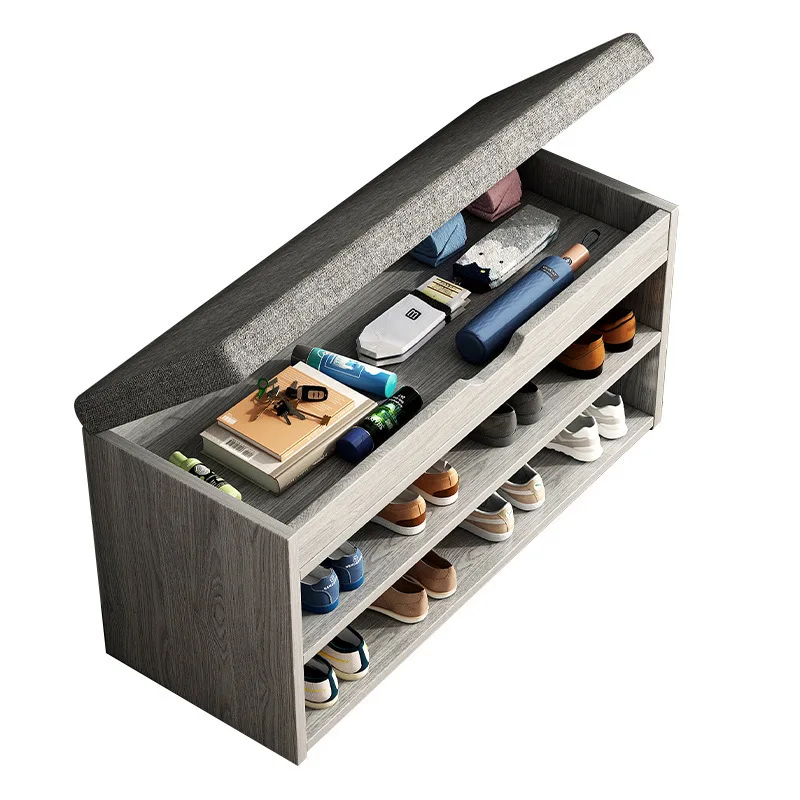 sc-Multi-Functional Bench-Style Shoe Storage Cabinet Available in Multiple Colors Discount Promotion Shoe Racks