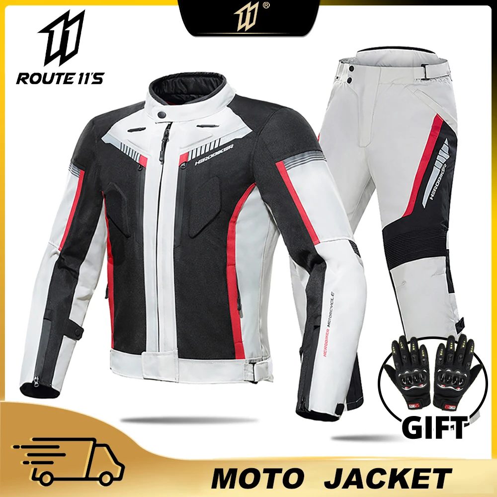 

Waterproof Motorcycle Jacket With Removeable Linner Warm Cold-proof Men Chaqueta Motocross Motorbike Racing Riding Moto Wearable