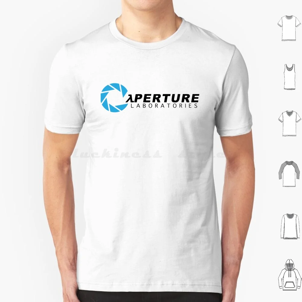 Aperture T Shirt Big Size 100% Cotton Aperture Portal Aperture Portal Aperture Science Science Aperture Half Life Half Life 3