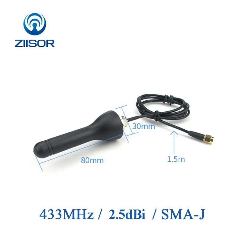 

433MHz Outdoor Antenna Waterproof Lora 433M Antenna External Cabinet Antena SMA Male Long Range DTU Module Aerial TX433-JG-150