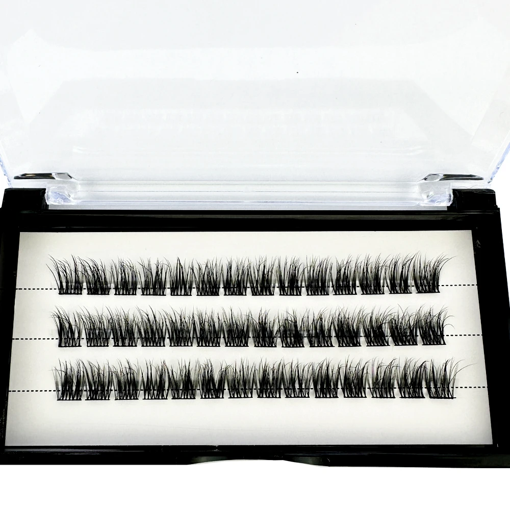NEUE 5D Flauschige Nerzwimpern 3 Reihen Natürliche Wimpernverlängerung 3D Russische Einzelwimpern-Cluster Make-up-Tools Wimpern Cilia – Detail 32