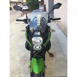 For VERSYS 650 KLE650 KLE 650 2010 2011 2012 2013 Motorcycle Sport Airflow Windshield Windscreen Wind Deflectors Black