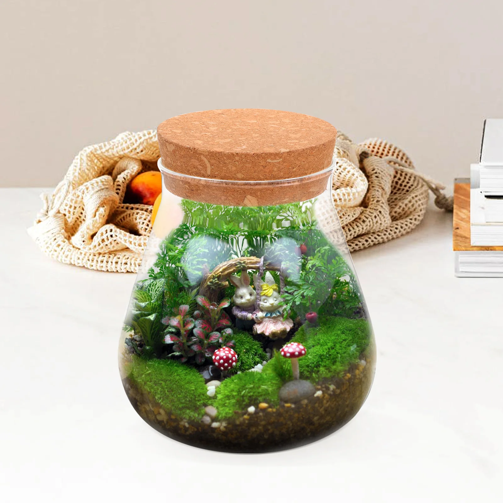 

Glass Ecological Bottle DIY Micro-Landscape Container Smooth Surface Easy Clean Thick Material Glass Ecological Bottle