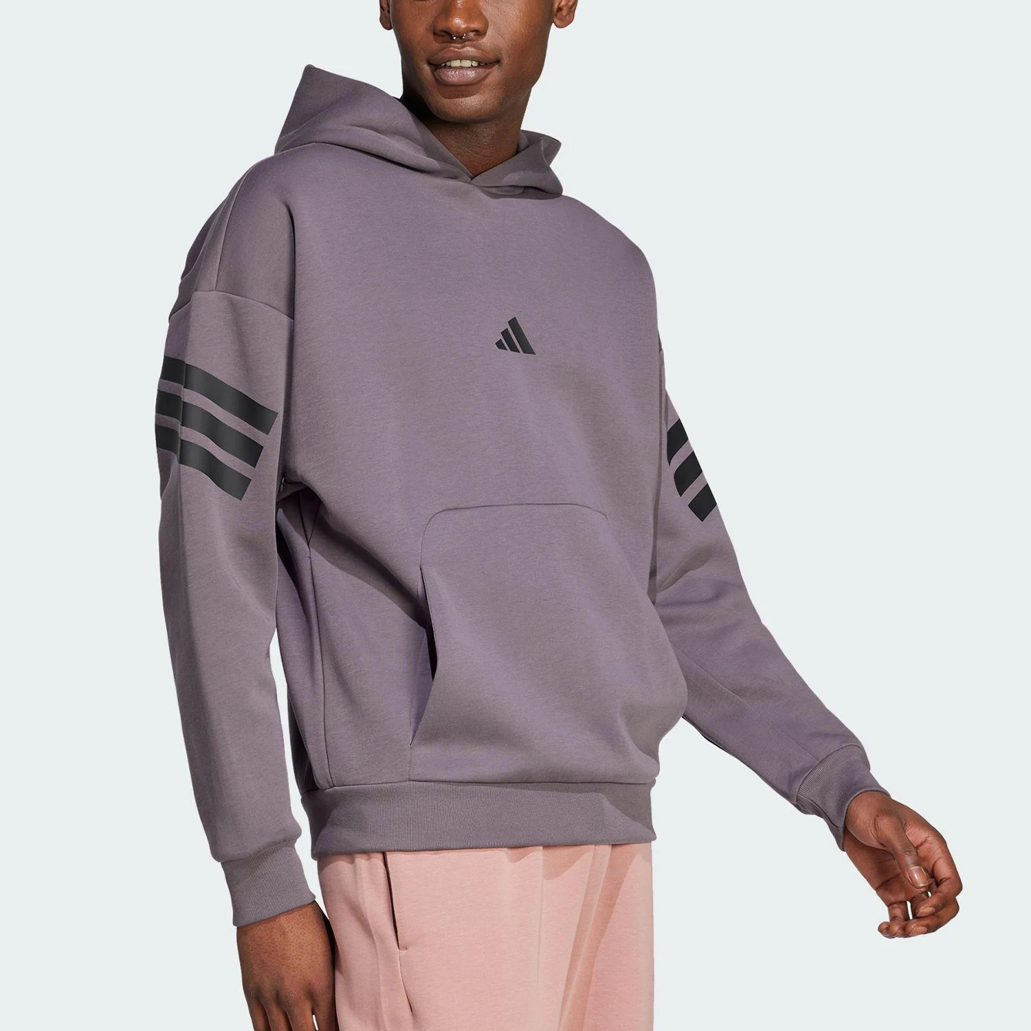 Adidas Originals Mens Knit Warm-up Casual Hooded Sweatshirt JI8777