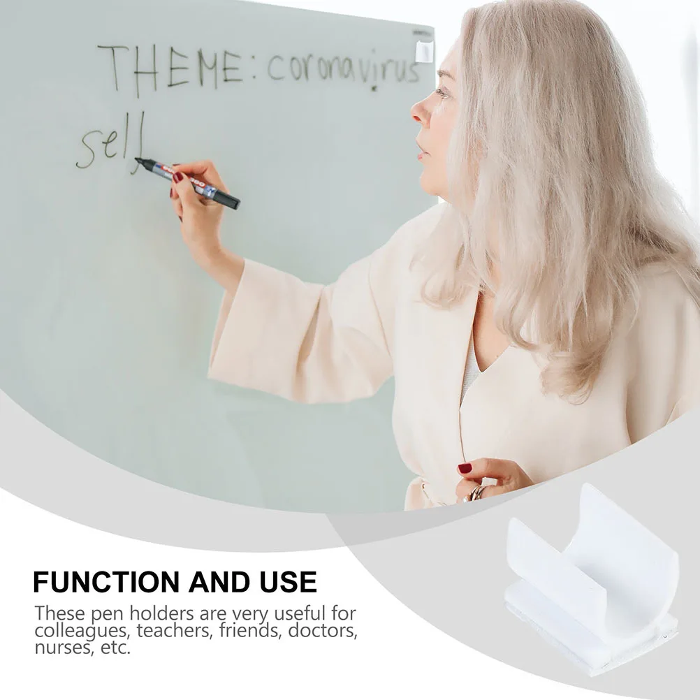 125Pcs Multipurpose Pen Fixing Buckles Portable Pencil Clips Practical Home Office Use Pen Holder Plastic Pencil Holder