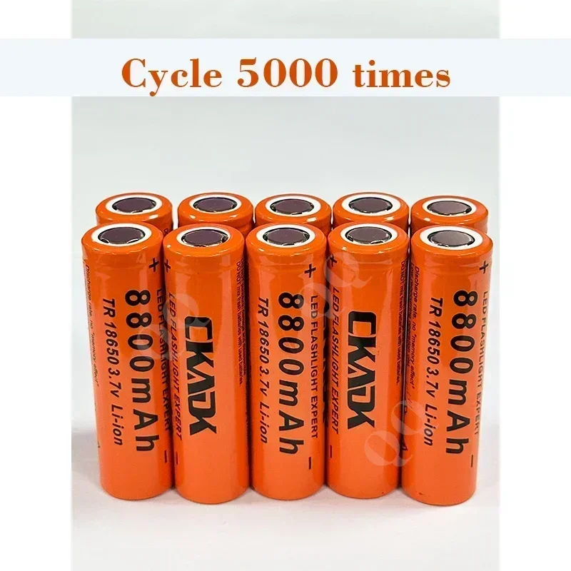 New 18650 Battery 3.7V 8800mAh Rechargeable Lithium-ion Battery for LED Flashlight Flashlight Battery