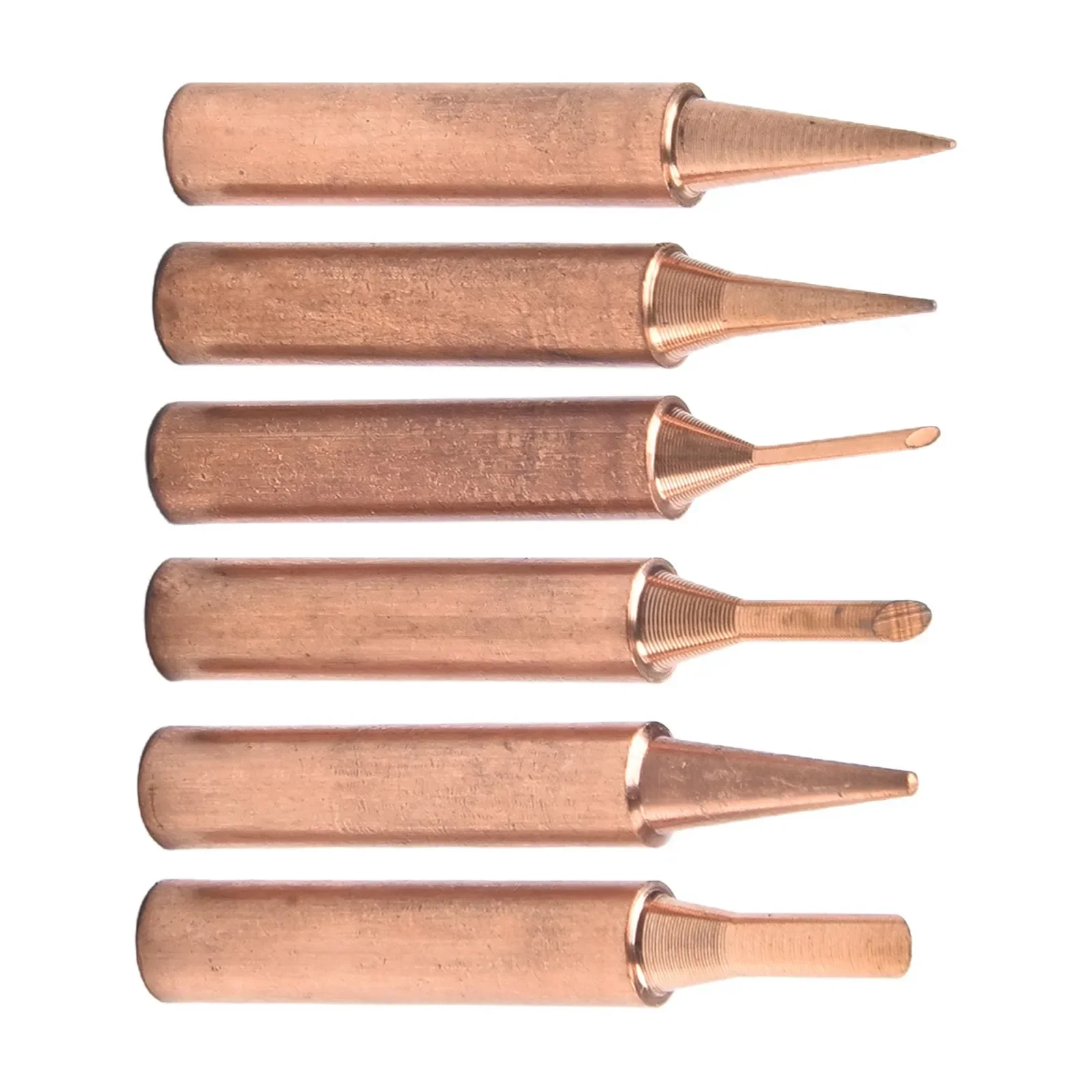 

12Pcs 900M-T Pure Copper Soldering Iron Tip Lead-free Solder Tips Welding Head Soldering Tools For 936 Rework Station