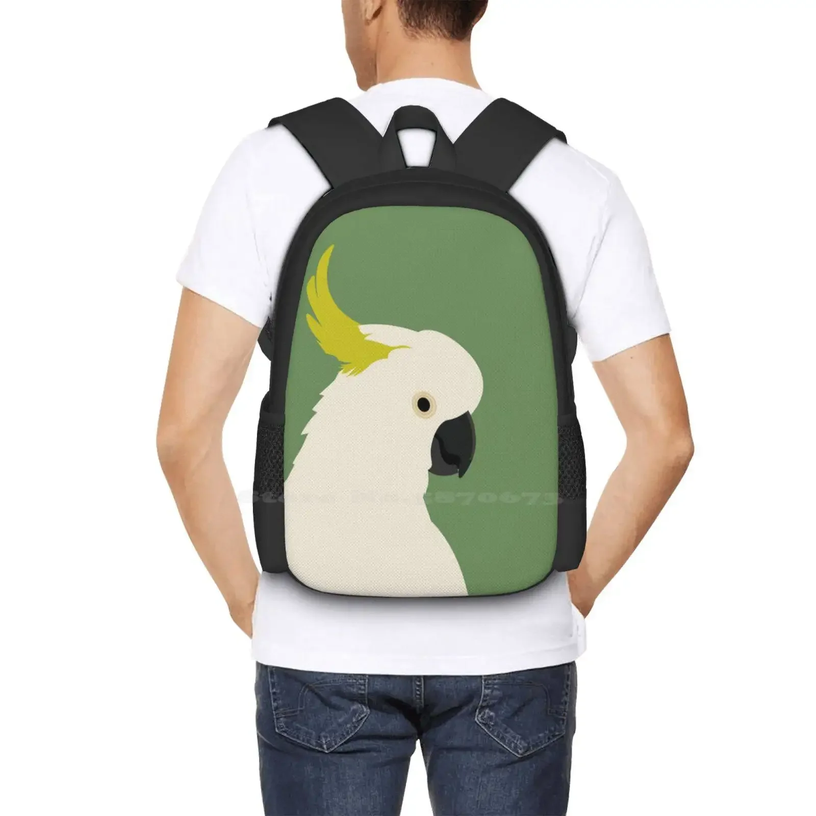 كوكاتو - الطيور الأسترالية رائجة البيع حقيبة مدرسية على ظهره حقائب الموضة طيور البقر الأسترالية الطيور الأسترالية الحيوانات الأسترالية #6