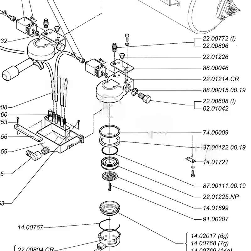 オリジナル fOR CARIMALI 半自動コーヒーマシン抽出ヘッドシールリング配水スクリーン