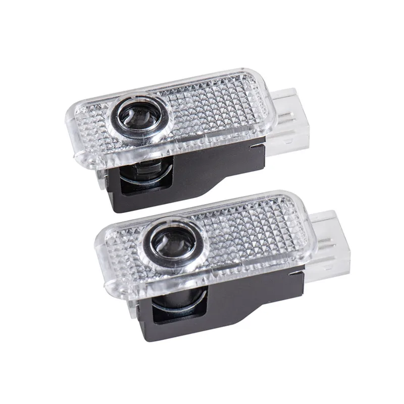 2Pcs Auto Door Led Welcome Light Projection Lamp For Audi Sport  B5 B6 B7 B8 S S3 S4 S5 S6 RS RS3 RS4 RS5 RS6