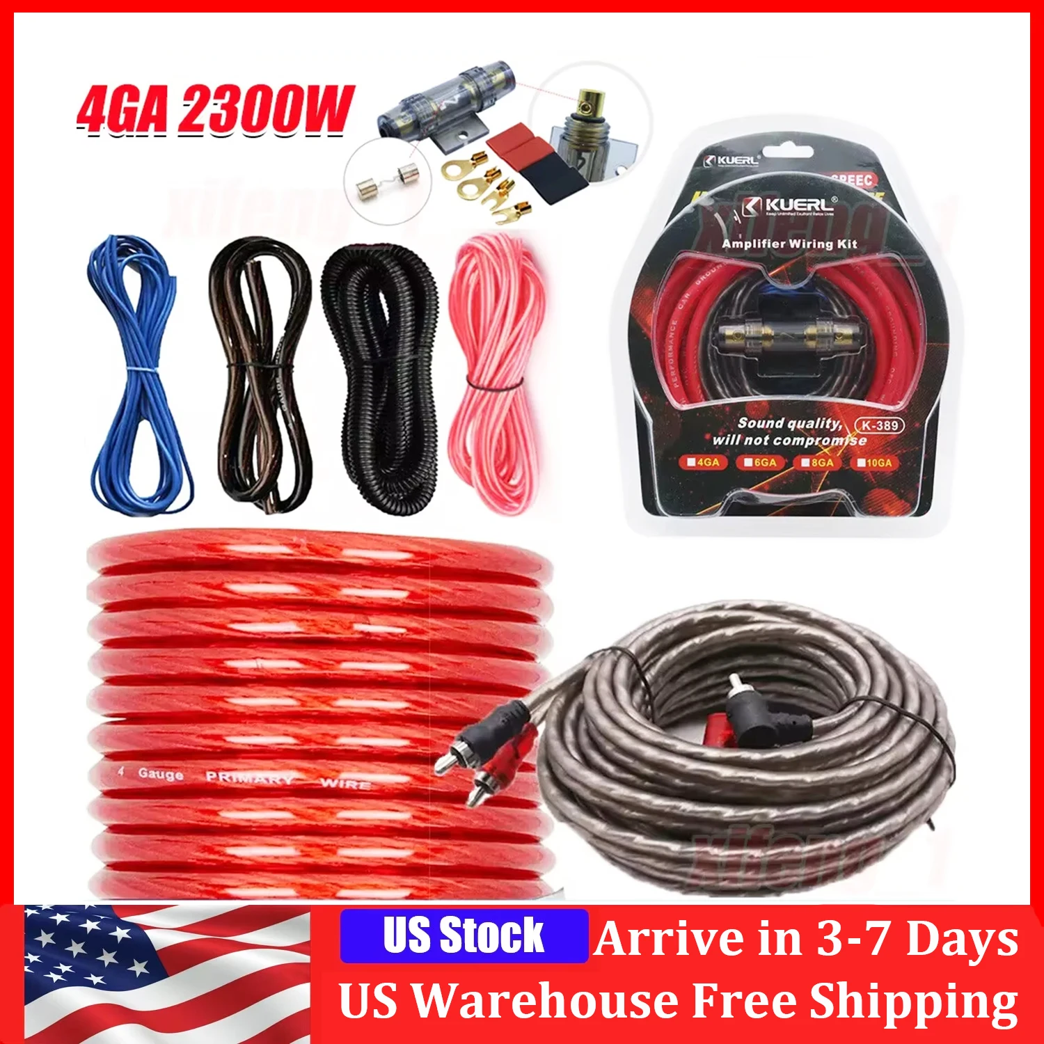 

Комплект автомобильного аудиокабеля, усилитель для установки усилителя, RCA, сабвуфер, дополнительная проводка, комплект соединительных кабелей для модификации сабвуфера, 2300 Вт