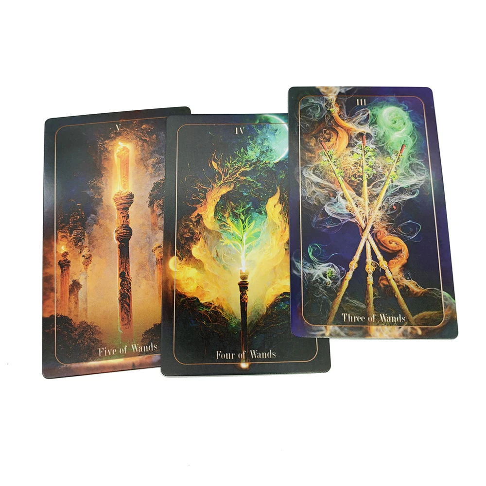 12x7CM Delusion Artificial Intelligence Tarot Deck Unique Cards with Guide Book,78 Original Cards for Beginners and Experts