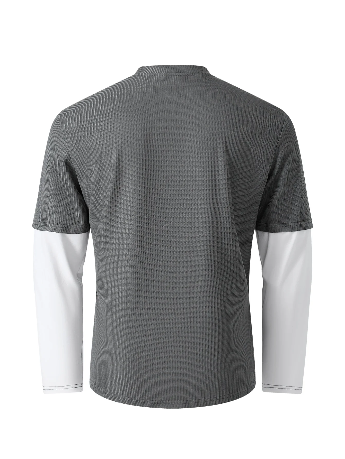 The mens waffle sweatshirt can be worn in all four seasons and it is a musthave for casual, home, and sports. The two-piece d