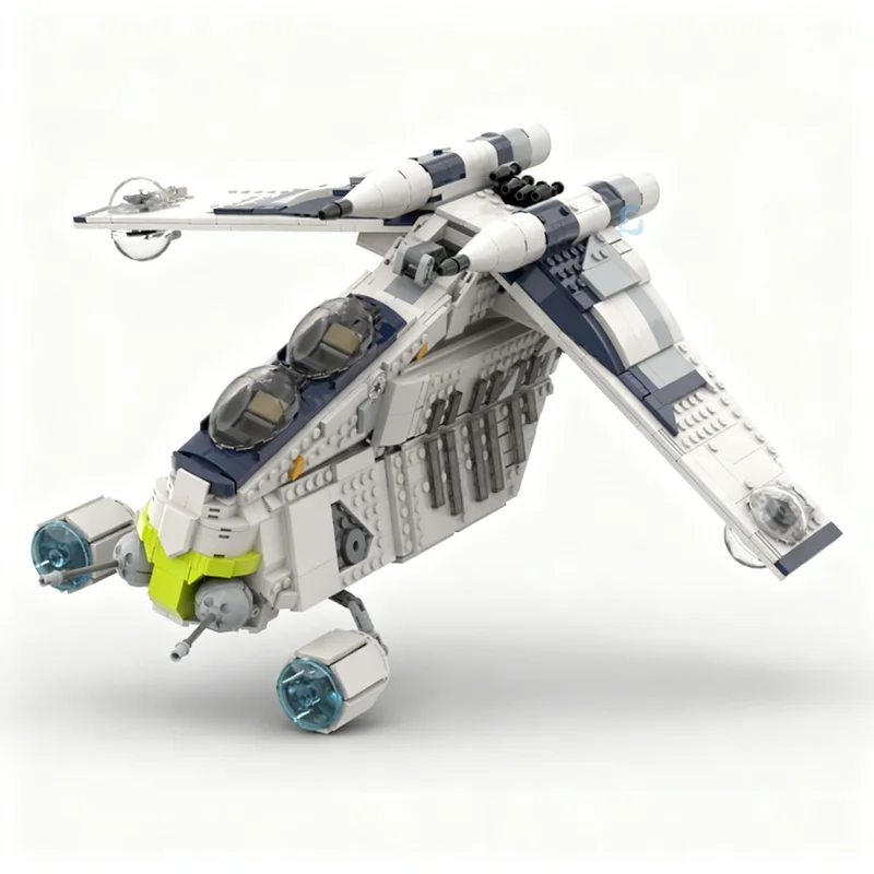 1431pcs MOC Republic Gunship Clone Wars Plo S Bros Star Battle Model Building Blocks Architecture Toys Christmas Gifts Education view 3