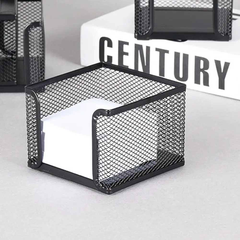 Desktop Memo Pad Sticky Note Container, armazenamento Anti-Break, Home Suprimentos