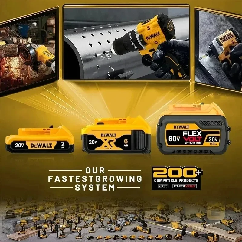 Originální DeWalt 20V MAX 6Ah lithium-iontová baterie (DCB206) pro DeWalt 20V 18V 60V aku vrtačku, rázový utahovák a pracovní světlo - náhled 5