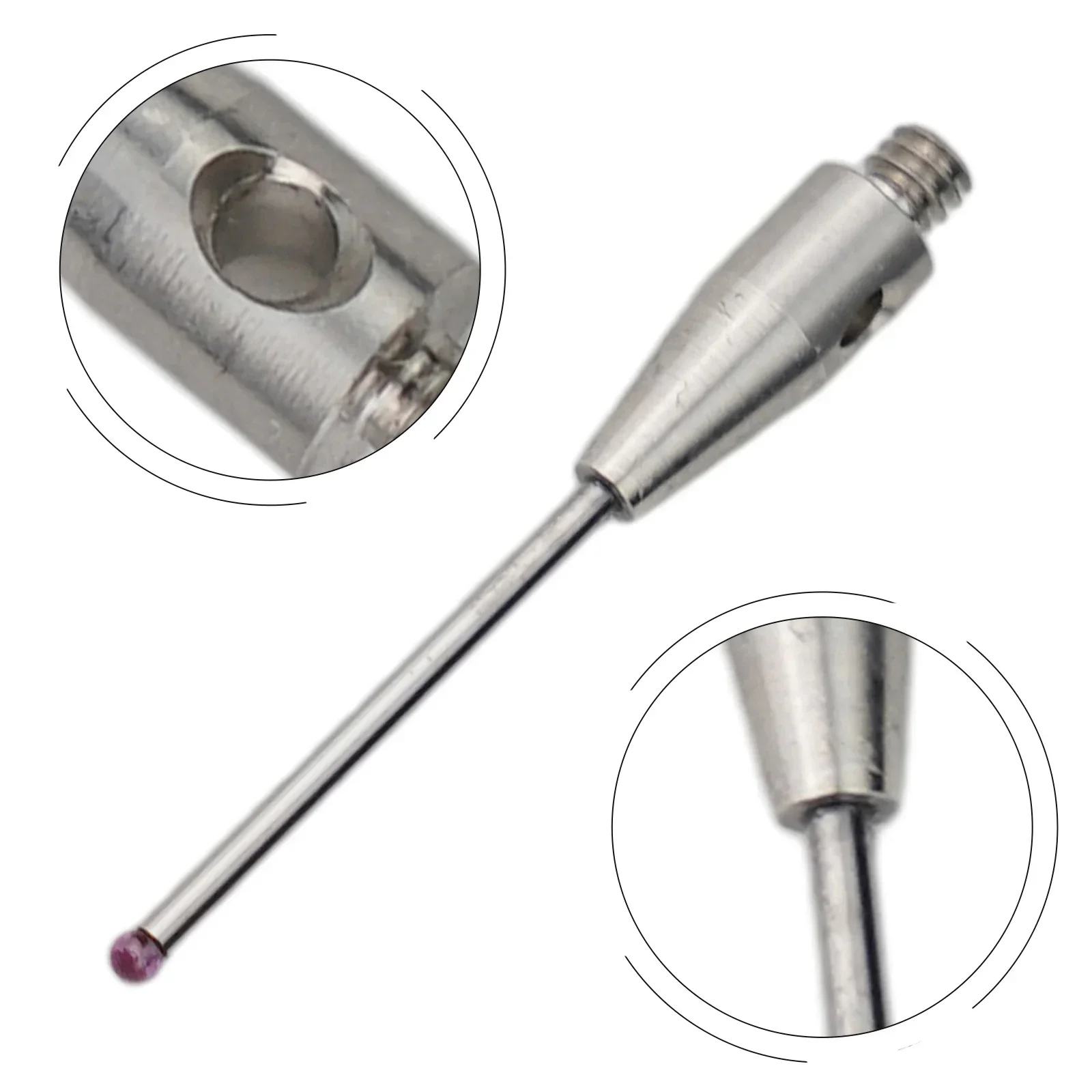 A-5003-0033 CMM Probe Stylus 20mm Tungsten Steel Carbide- 1mm Ball Tip M2 Contact Probe 20mm Length CMM Machines Tools