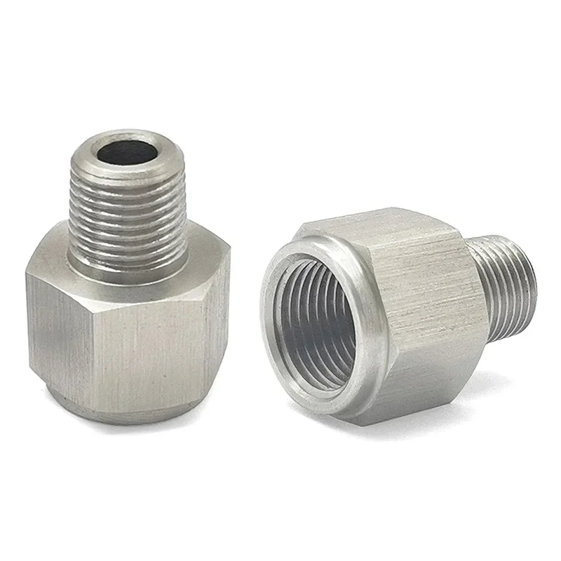 Высококачественный адаптер манометра масла из нержавеющей стали 1/8NPT «папа» на M12x1,0 «мама» для точного измерения давления масла