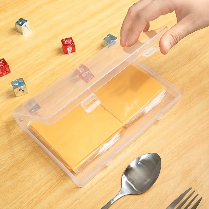 1PC butter and cheese storage box, portable refrigerator vegetable preservation packaging box, transparent cheese container