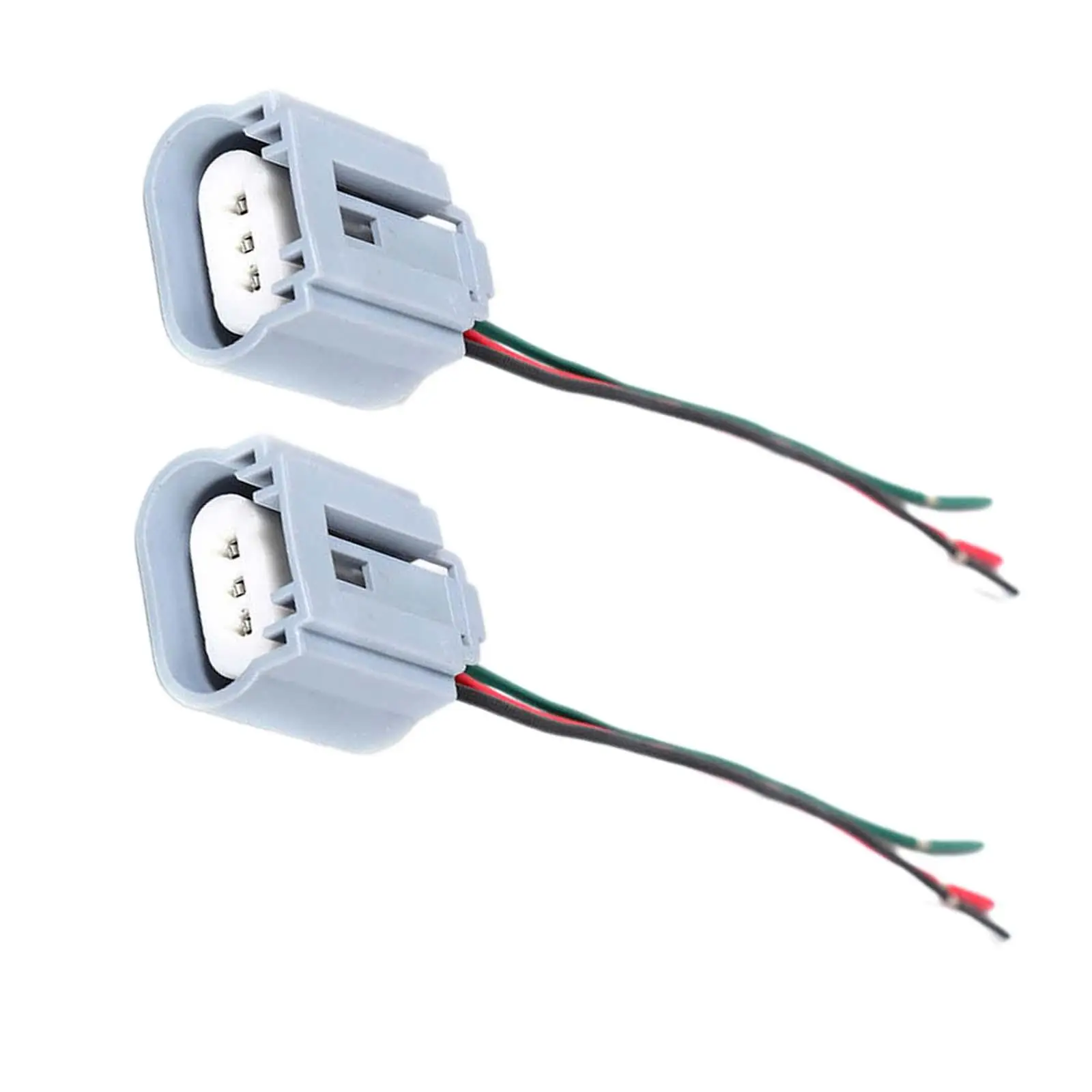 Conector cerâmico do farol para luzes de nevoeiro, plugue fêmea portátil, H13, 2pcs