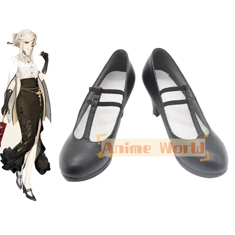 

Genshin Impact Ningguang Cosplay Shoes Halloween Carnival Boots Custom Made