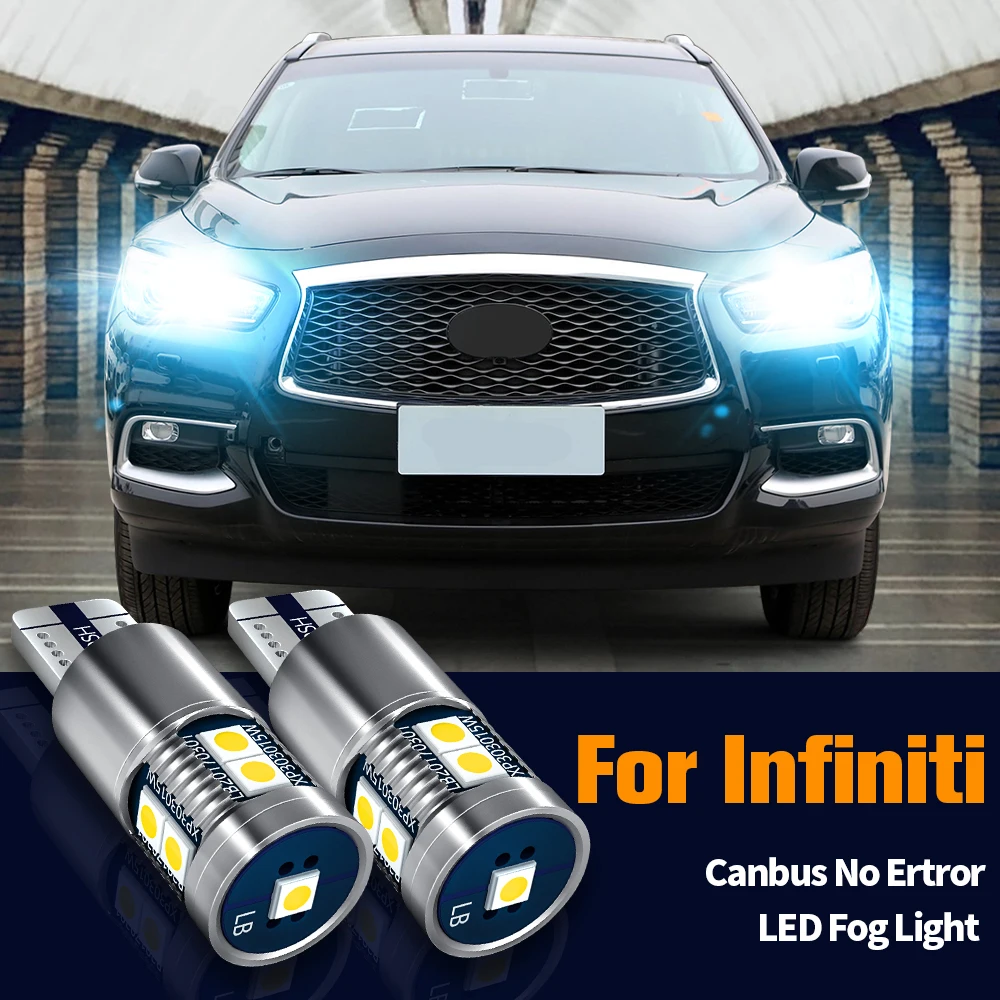 

2pcs LED Clearance Light Bulb Parking Lamp Canbus No Error W5W T10 2825 For Infiniti FX50 FX37 M45 M35 M37 M35H M56 EX35 EX37