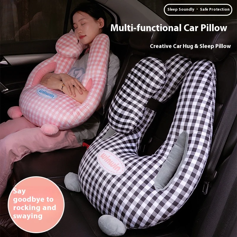

Kids Car Seat Belt Pillow Neck Protection Long Travel Car Accessory U-Shaped Sleeping Artifact Car Seat Belt Shoulder Strap