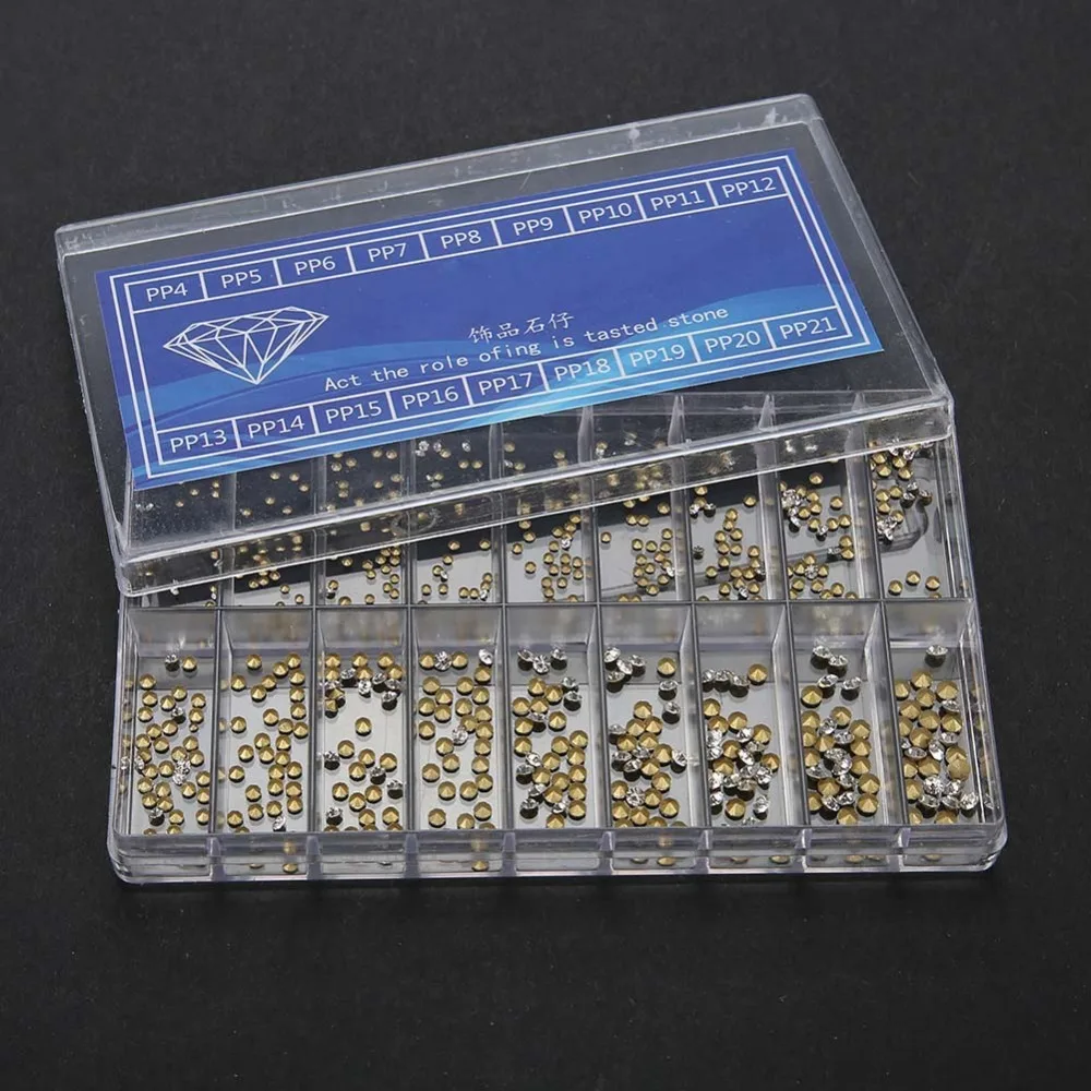 Komplettes Set, 18 Größen, Uhrendekorationsteile, runde Kristall-Strasssteine, Ersatz-Strasssteine, Uhrenzubehör, Bastelprojekte