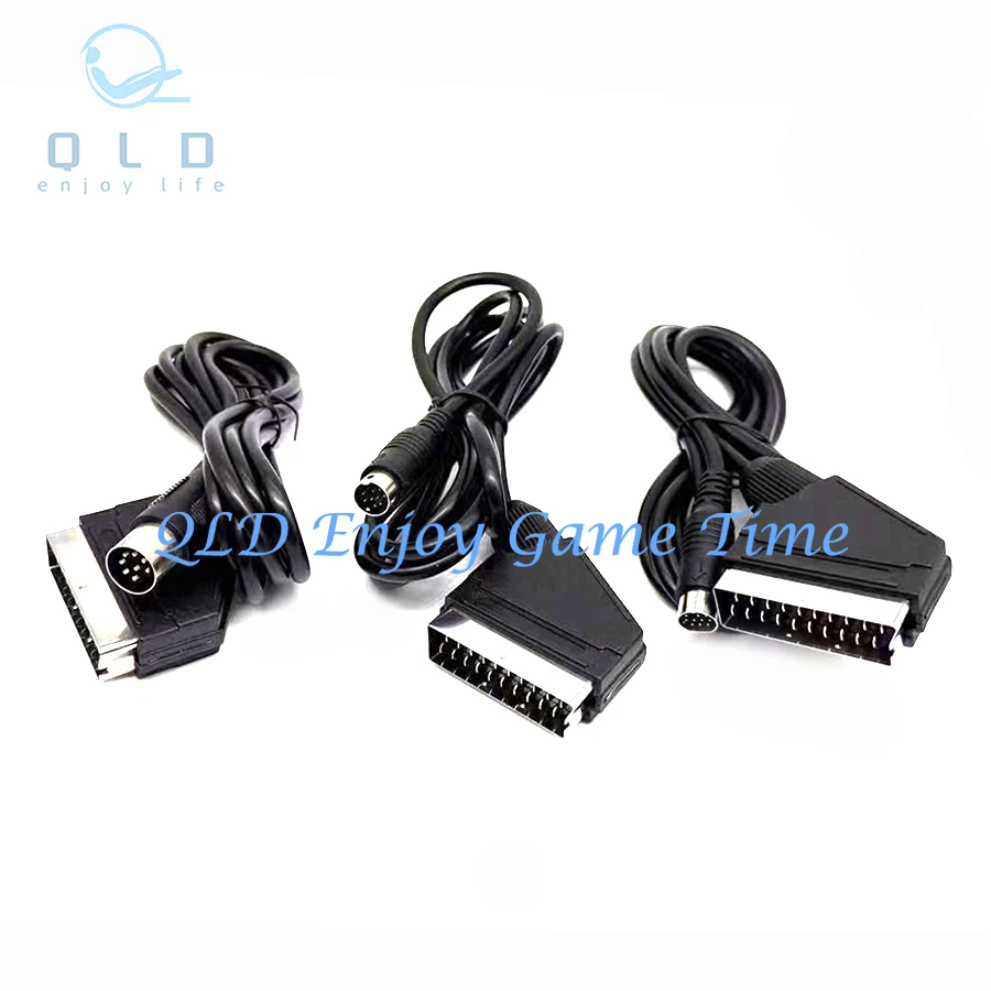 1PCs RGBS to EUR SCART Conversion Cable, for SS, MD2, MVS, NEO GEO Game Console, NES DVD Player, 3 Types, High Quality