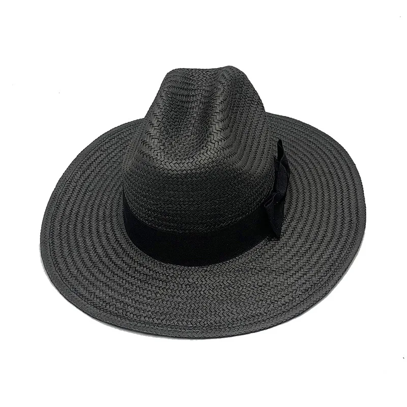 

Lala Straw Hat Men's Sun-proof Hat Denim Sun Hat With Wide Brim Seaside Holiday Cowboy Hat Top Hat Hat