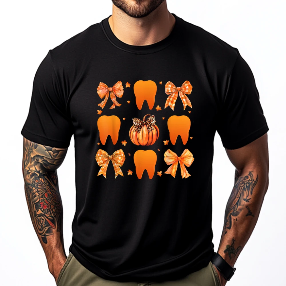 

Dental Bow Cute Coquette Teeth Y2k Girl Aesthetic Vintage T Shirt Men Oversized T Shirt Game