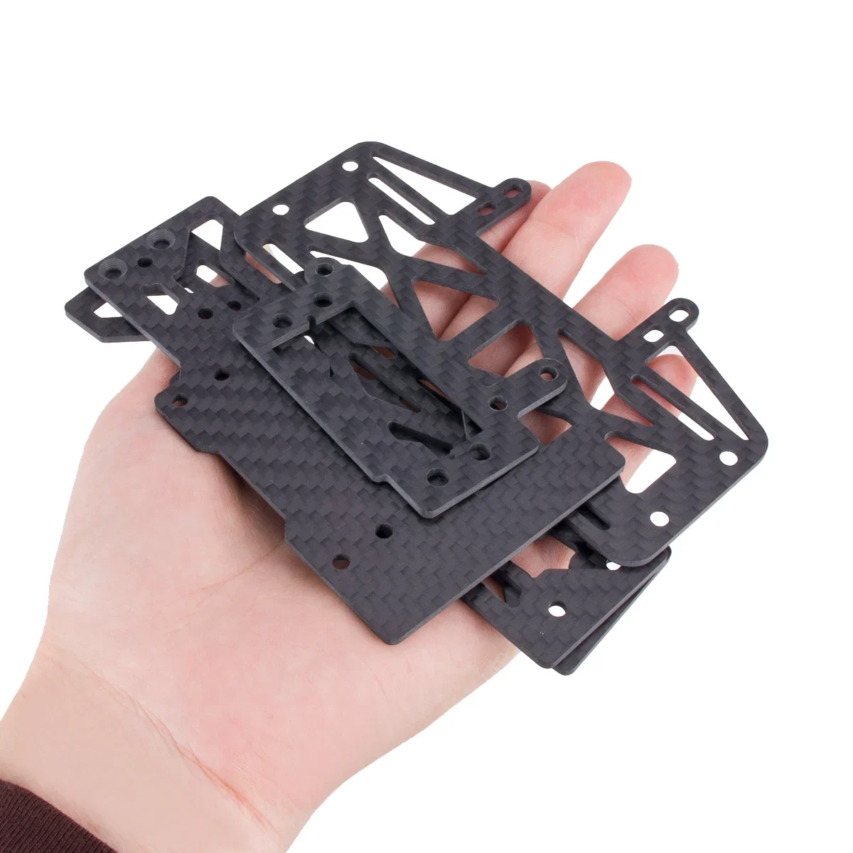 Ultra-Light Carbon Fiber Battery Tray Servo Mount ESC Bracket Kit For 1/10 RC Vanquish VS4-10 Phoenix Ultra Pro Fordyce LCG Part