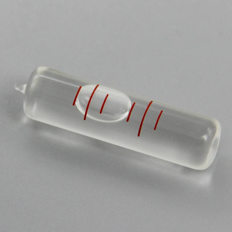 Livella a cilindro in vetro livella a bolla orizzontale ad alta precisione mini bolla di livello portatile a bolla orizzontale piccola