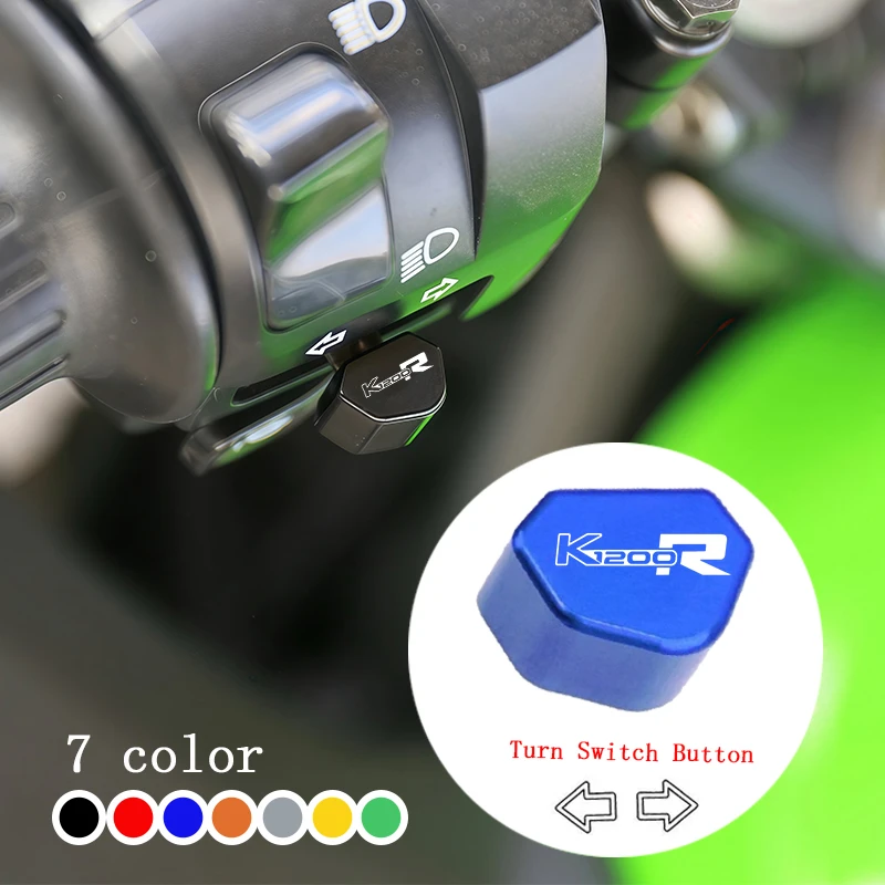 

Mototcycle Accessories Switch Button Turn Signal Switch Key Cap For BMW K1200R K 1200R K1200 R CNC Aluminum