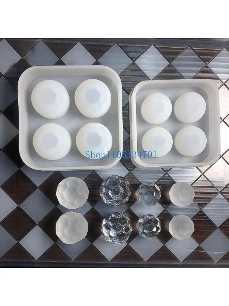

98km Three-dimensional Mirror Silicone Mould Spherical Mould Diy Jewelry Pendant Mold