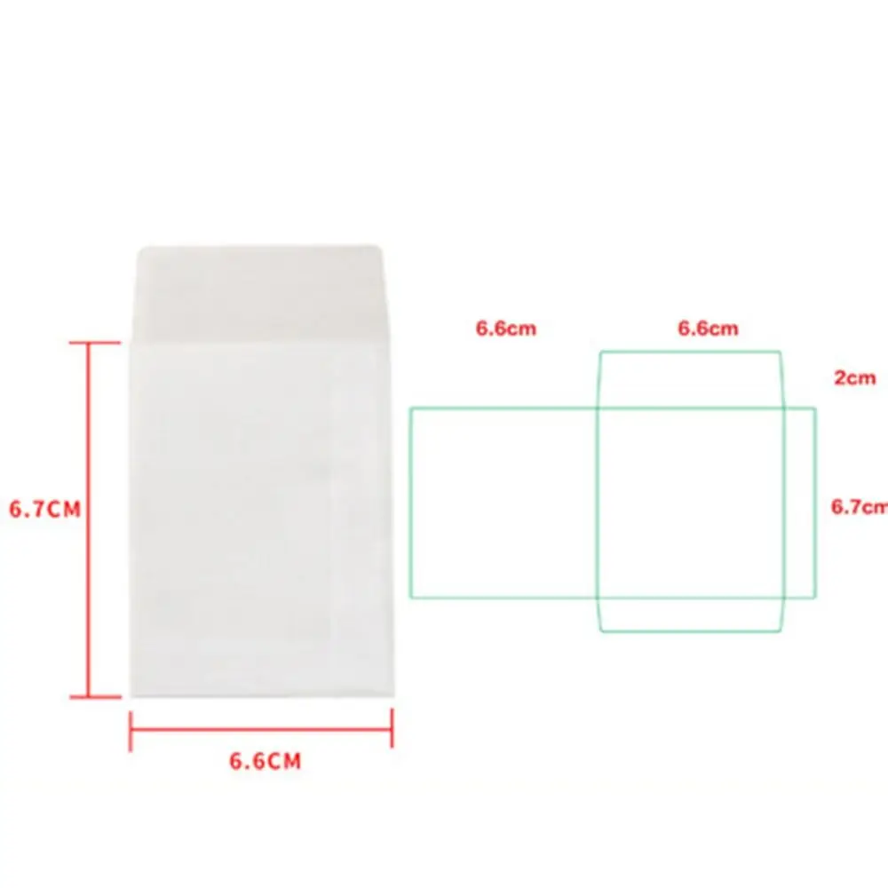 100pcs/lot Invitations Blank Translucent Envelope European Giftbox Postcards Sulfate Paper Envelope Message Card Wedding