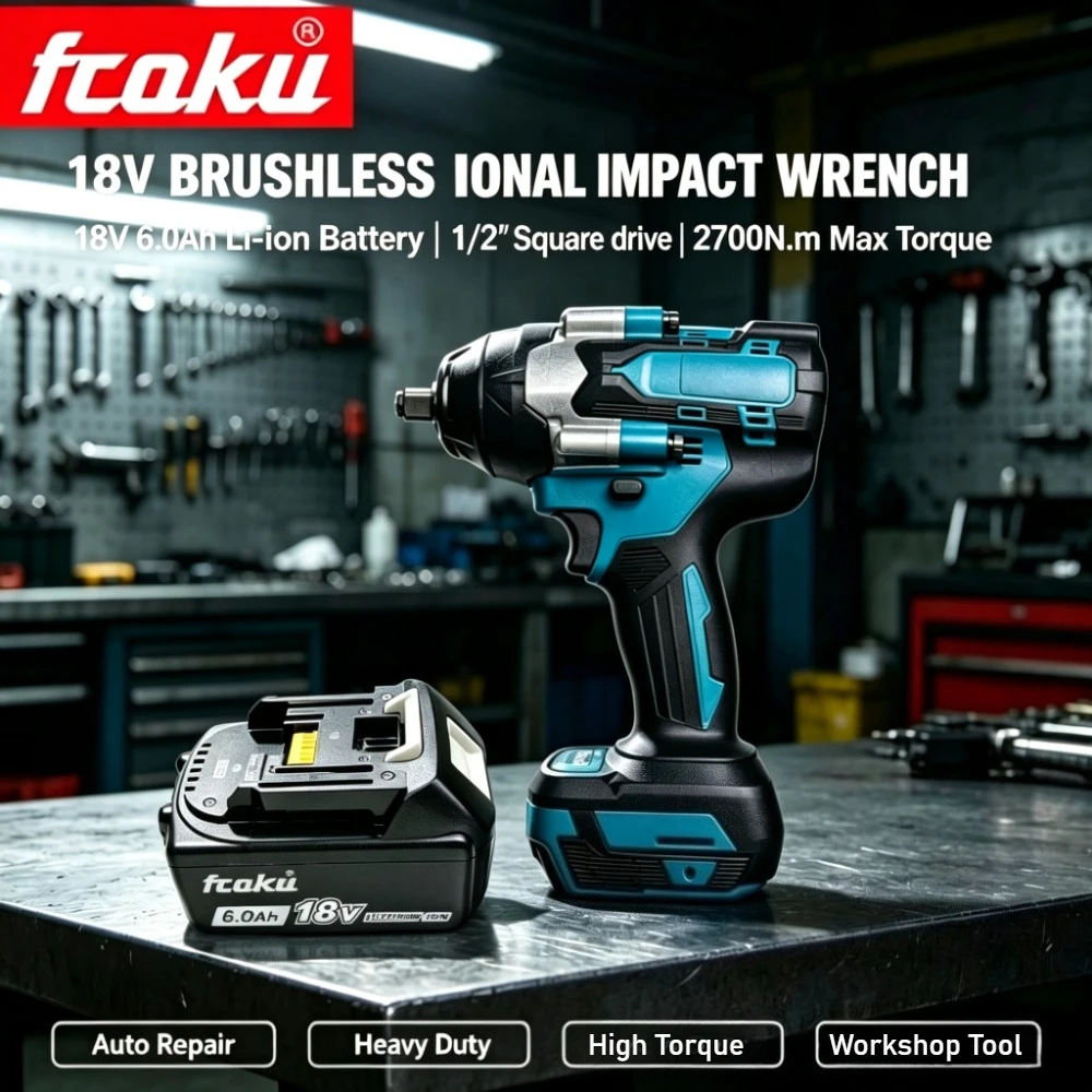 Brushless Cordless Impact Wrench 1/2