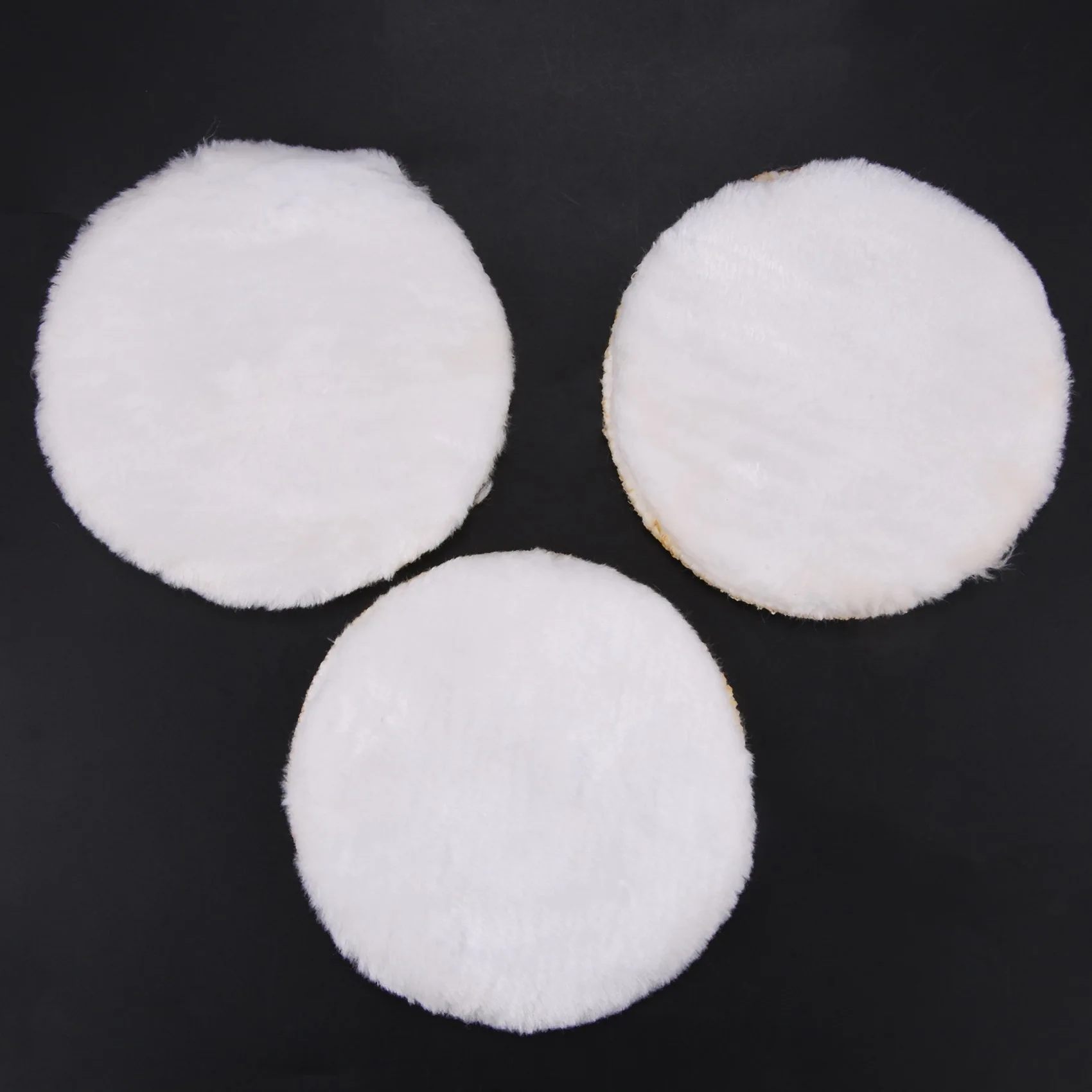 AT21-100Pcs 125Mm Car Polishing Pad 5 Inch Polish Waxing Pads Fiber Polisher Bonnet Car Paint Care