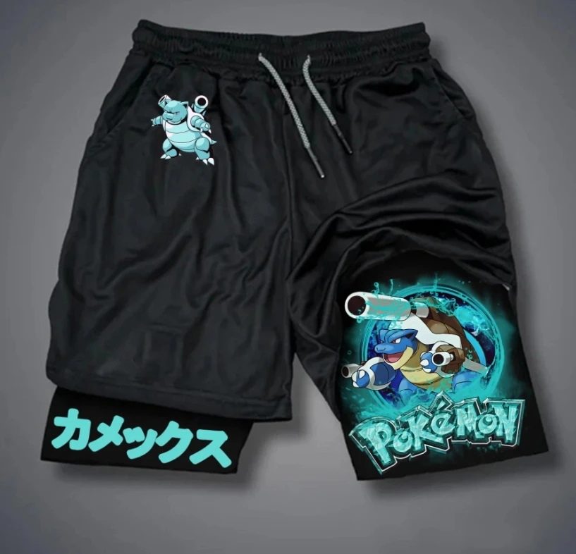 

2025 Magical Shorts Super Dream Pikachu Pok É Mon Evolution Loose Pants Summer Fashion Print New