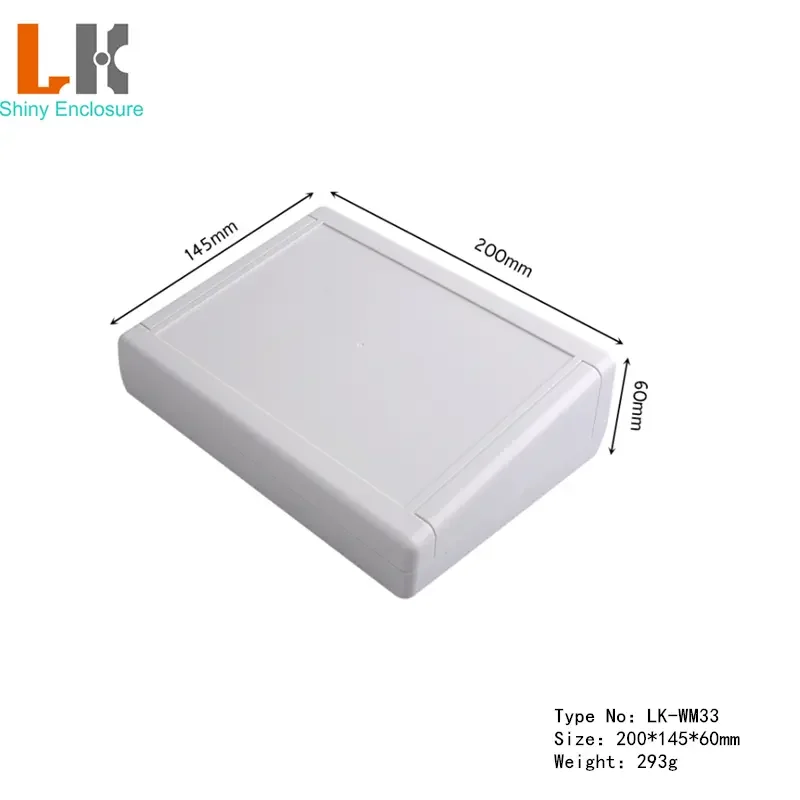 Abs Plastic Project Cases 200x145x60mm Wall Mounting Plastic Enclosure DIY Custom Electronics Instrument Enclosure Junction Box