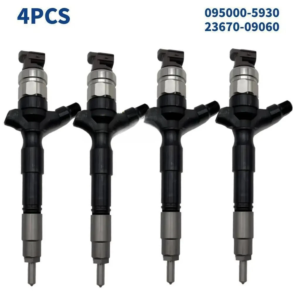 

4 Pieces New High Quality Diesel Fuel Injector Nozzle 095000-5930 23670-09060 for Toyota Engine HILUX-