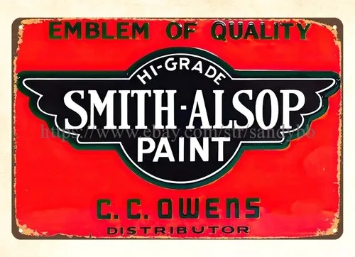 Smith-Alsop Paint metal tin sign wall art posters and prints