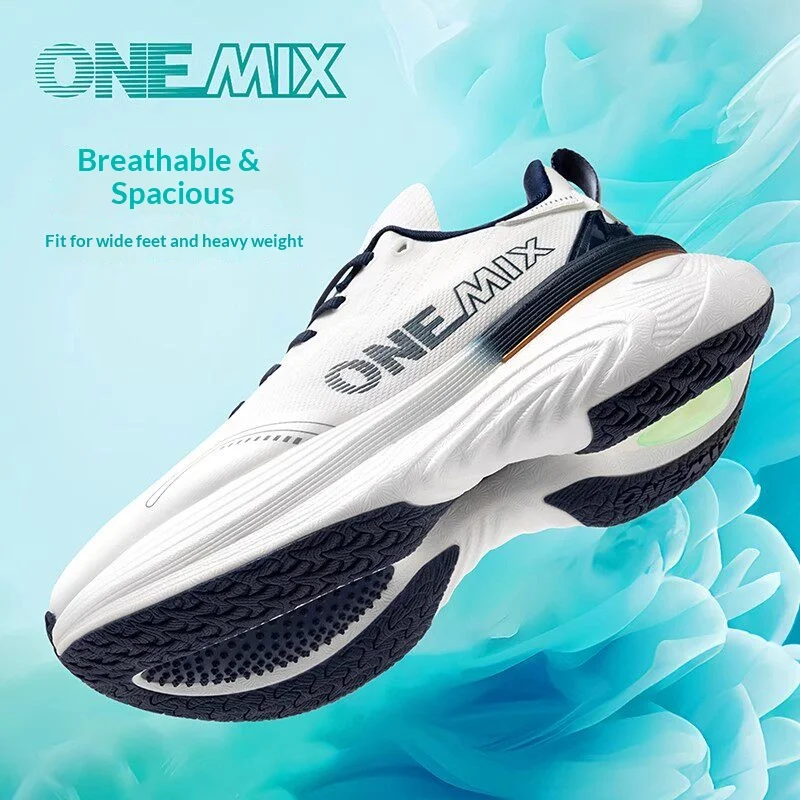 ONEMIX Shock-absorbing Running Shoes for Men and Women Fashionable and Large Weight Suitable for Outdoor Sports Shoes Casual