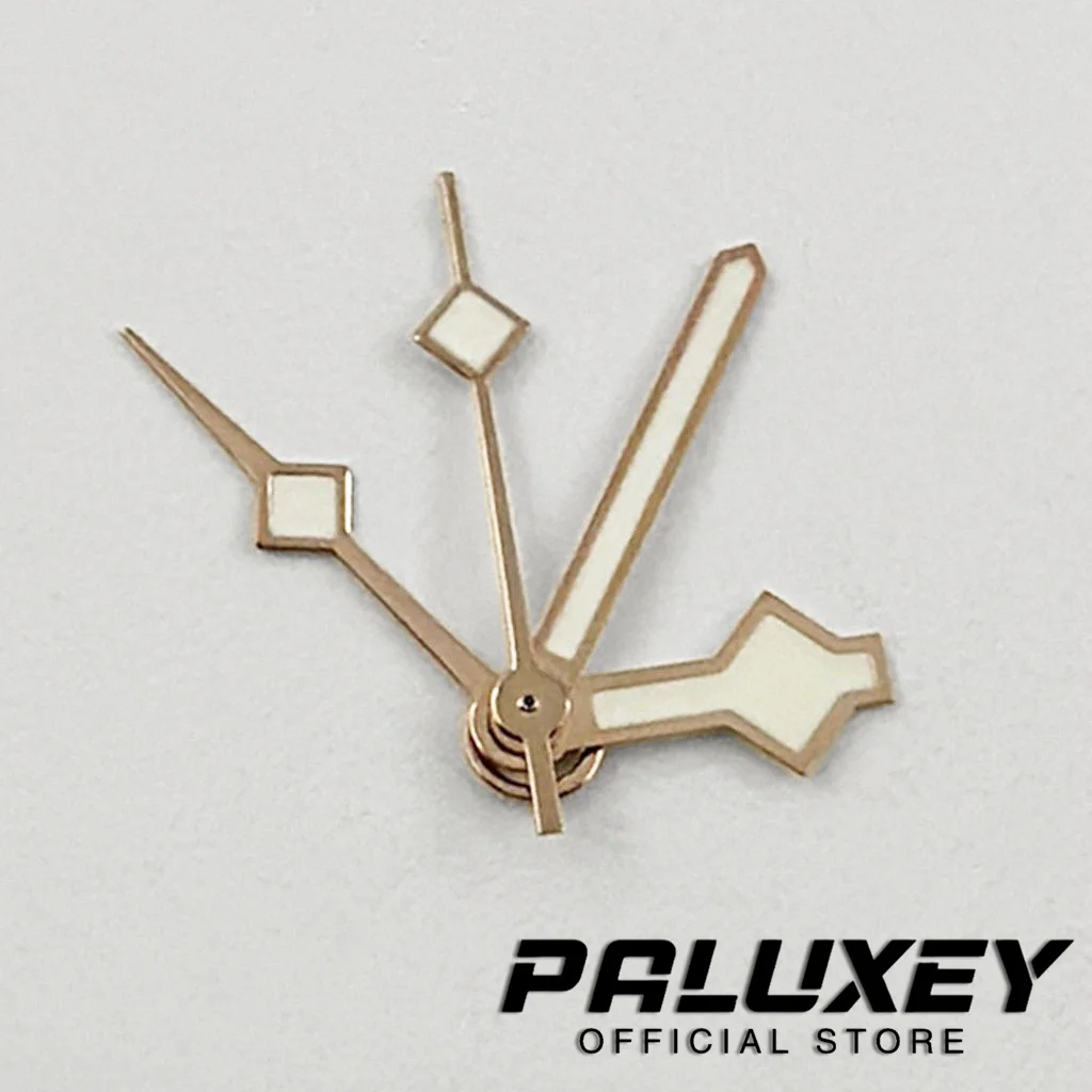 SnowFlake GMT NH34 Four Needles Hands Green Luminous Rose Gold Silver Gold Black Watches Pointer Suitable NH34A 4R34 Movement