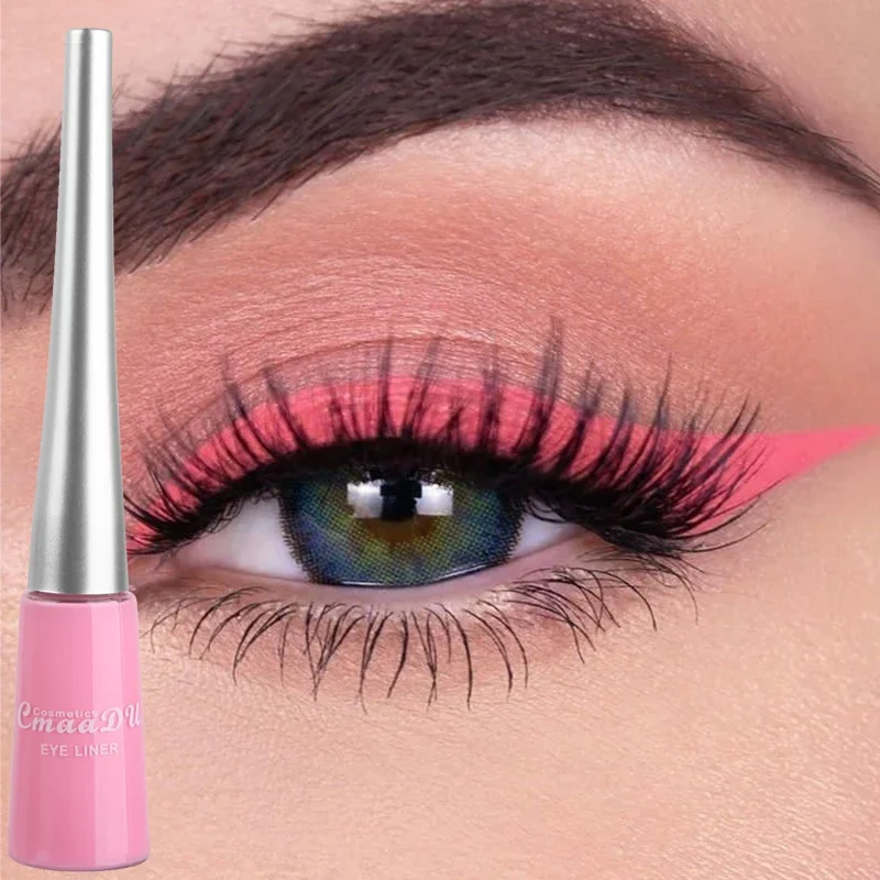 ماتي النيون الكحل السائل قلم رصاص 12 ألوان مقاوم للماء طويلة الأمد الأصفر الأزرق الأخضر الأبيض كحل القلم عيون ماكياج مستحضرات التجميل