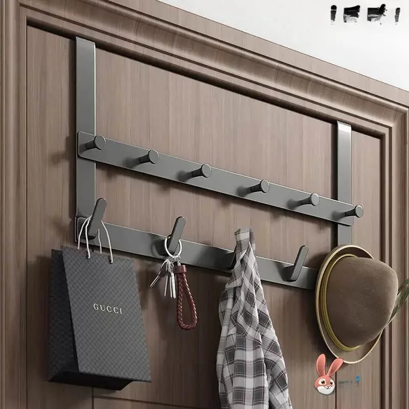 Wall Mounted Door Back Hooks Clothes Hanger Bedroom No Drilling Bathroom Seamless Storage God Tool AB Eyinuor Aesthetic Series