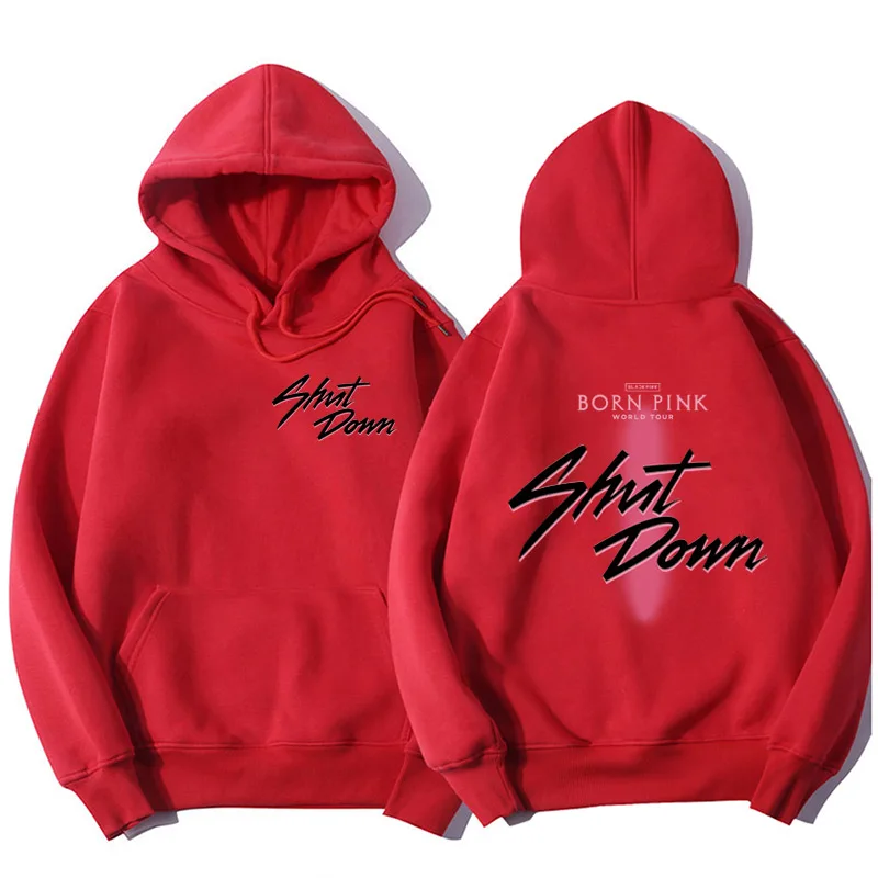Umweltfreundlicher Shut Down Kpop Hoodie, Lustiger Jisoo Lisa Rose Jennie Langarm-Winterpullover, Modischer Warmer Sweatshirt für Männer und Frauen – Detail 10