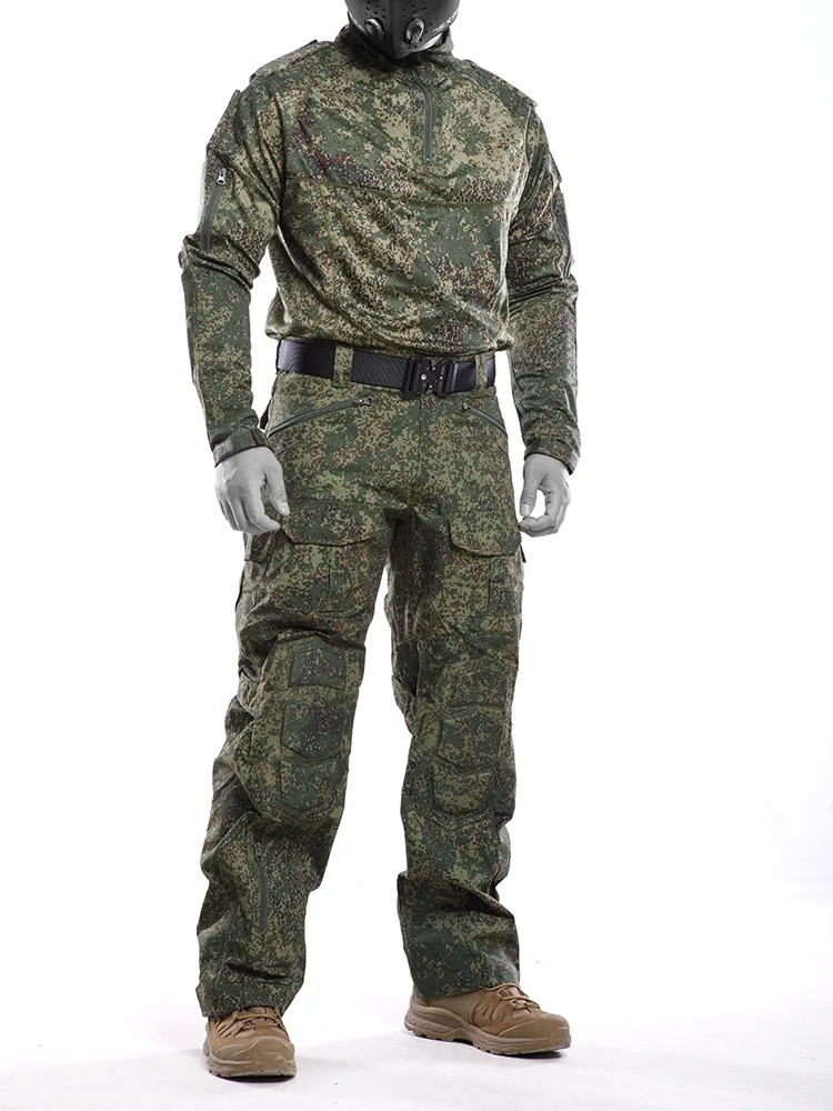 Russian Camouflage Military Uniform Combat Training Clothes Suit Men Outdoor Tactical Shirt Pants Hunting Clothes Ghillie Suits